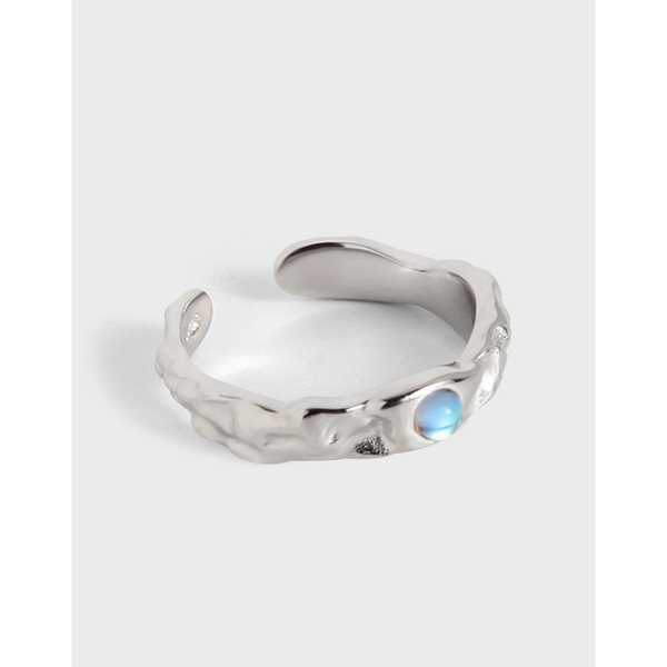 A33430 design simple irregular moonstone qualitys925 sterling silver ring