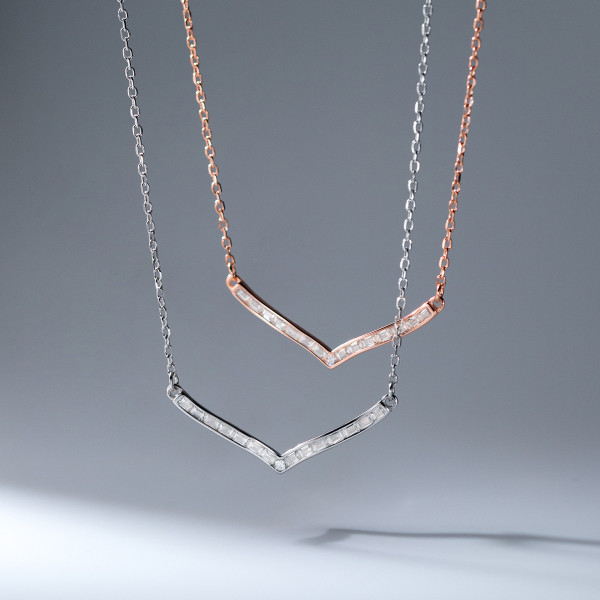 A43242 s925 sterling silver hollowed fashion necklace