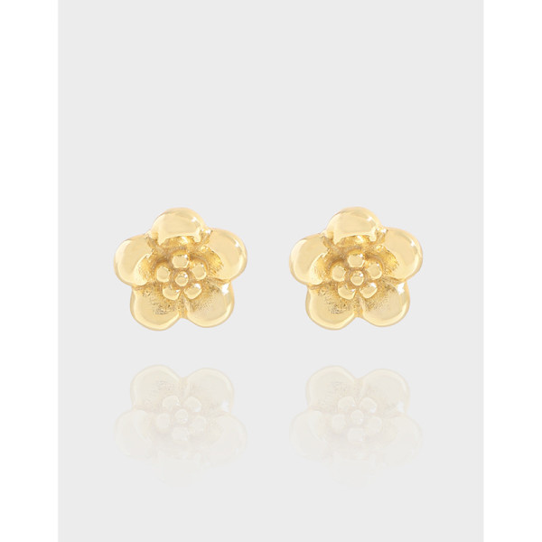 A39399 design flower stud quality sterling silver s925 earrings