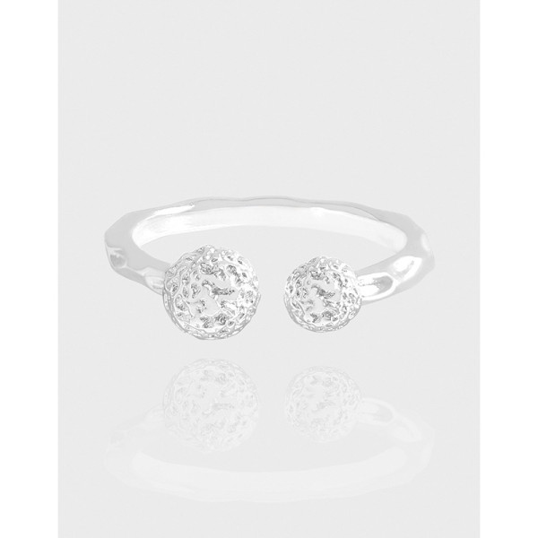 A42784 design wrinkled ball sterling silver s925 ring