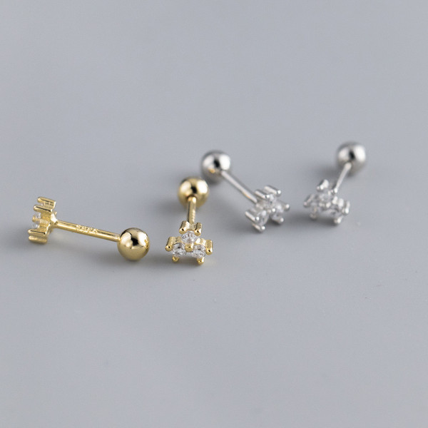 A39217 s925 sterling silver rhinestone stud fashion trendy sweet earrings