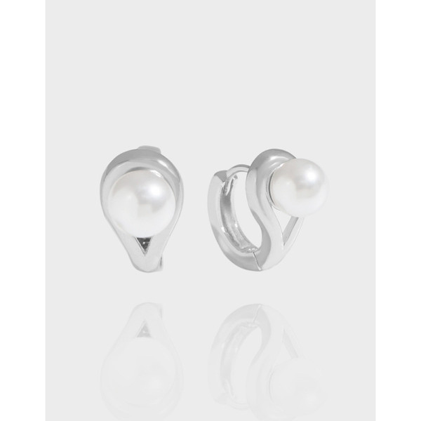 A37760 design pearl quality stud sterling silver s925 earrings