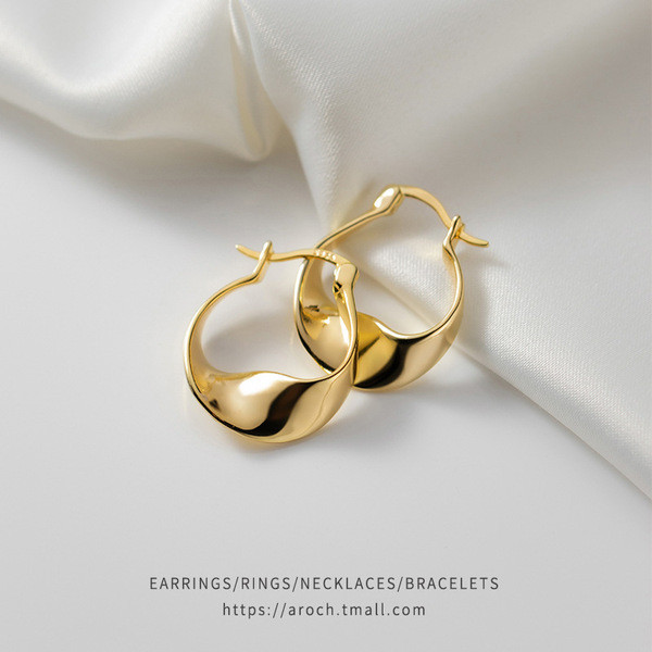 A33178 chic short wide bar geometric earrings