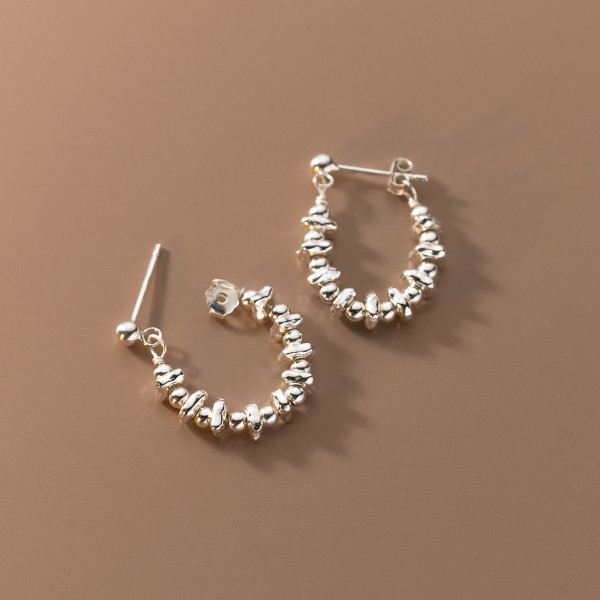 A39585 s925 sterling silver elegant grade unique earrings