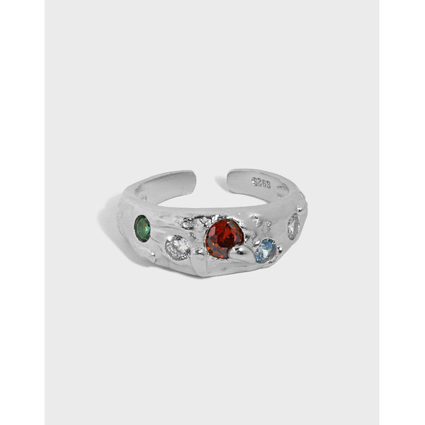 A33525 design cubiczirconia qualitys925 sterling silver adjustable ring