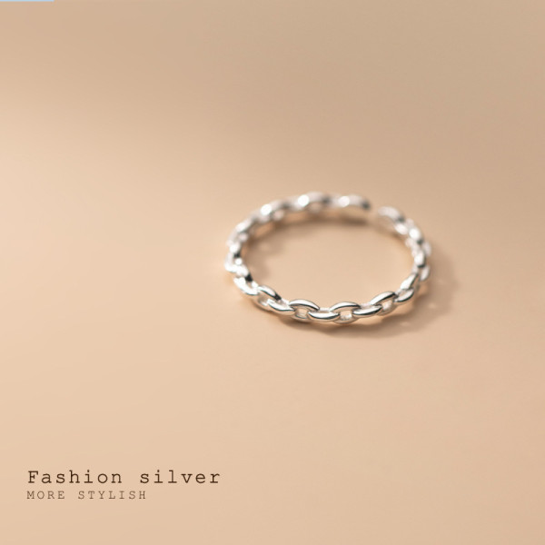 A36340 s925 sterling silver simple ring