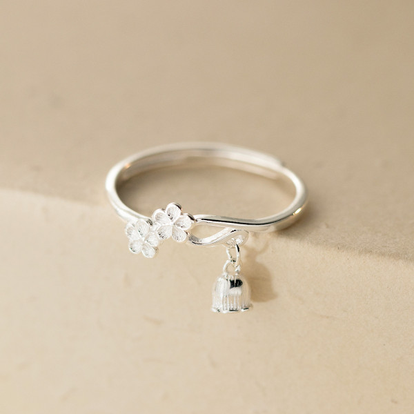 A46007 silver trendy sweet ring