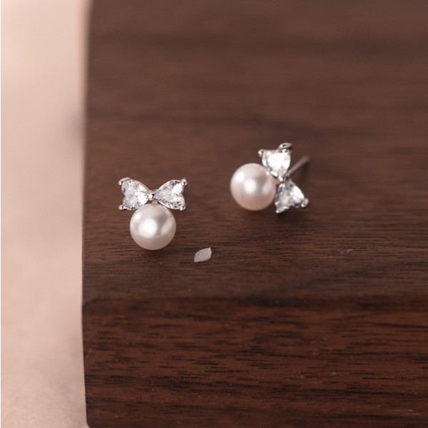 A35997 s925 sterling silver simple fashion chic earrings