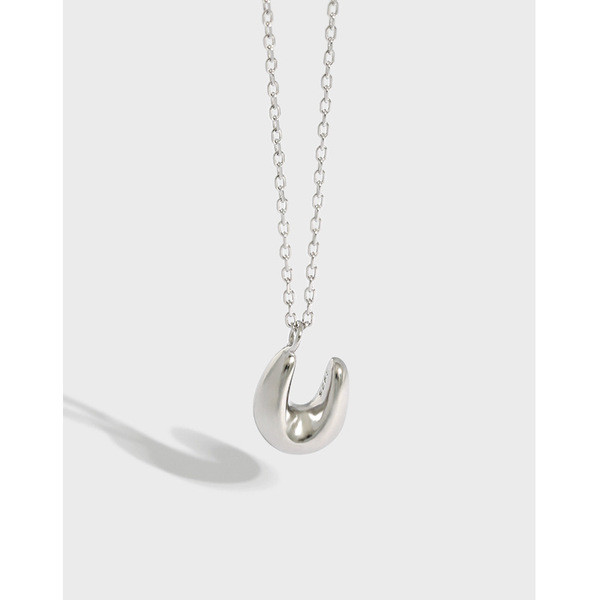 A31514 s925 sterling silver simpleU quality necklace