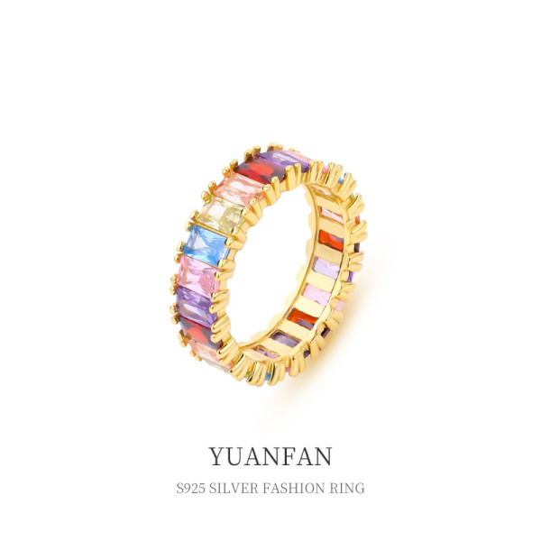 A39355 sterling silver vintage unique cubic zirconia ring