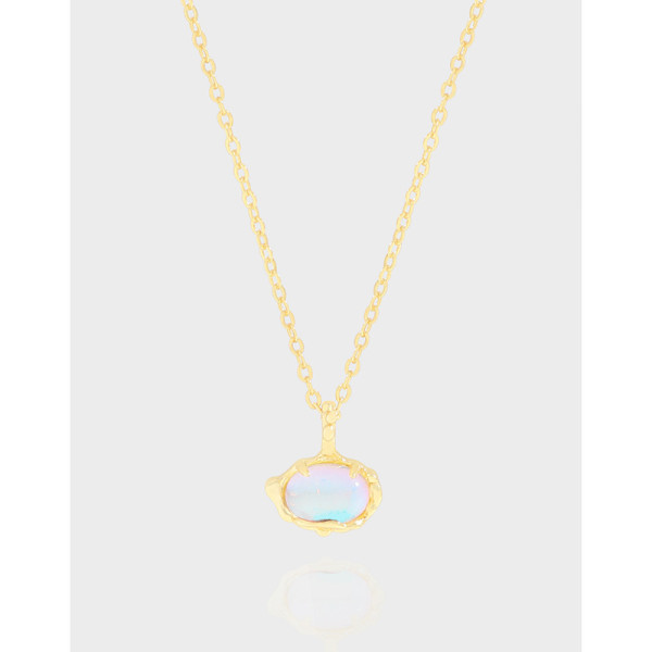 A40974 design geometric sterling silver s925 necklace