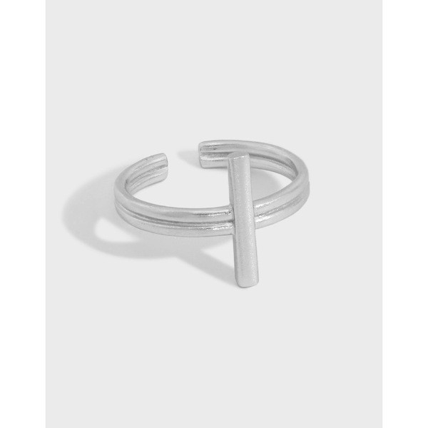 A31281 design minimalist cross quality s925 sterling silver adjustable ring