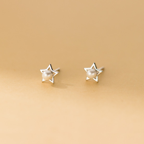 A43233 s925 sterling silver sweet stud elegant trendy earrings