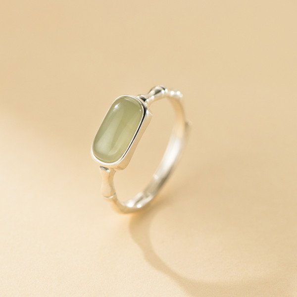 A45997 s925 sterling silver sweet oval ring