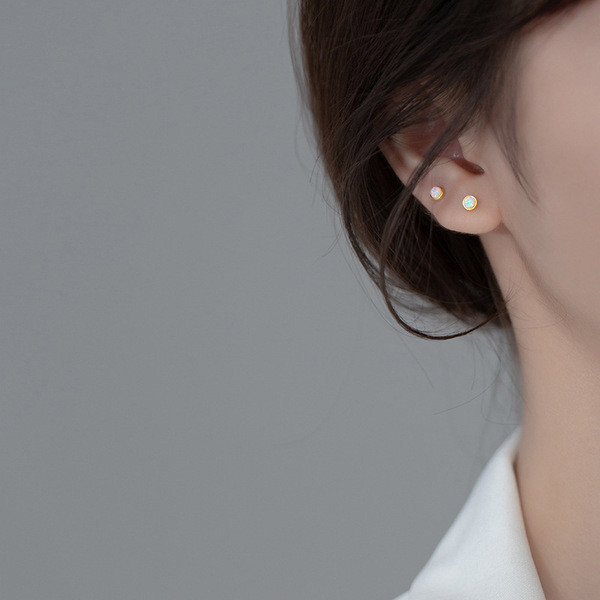 A33896 s925 sterling silver trendy sweet cute earrings