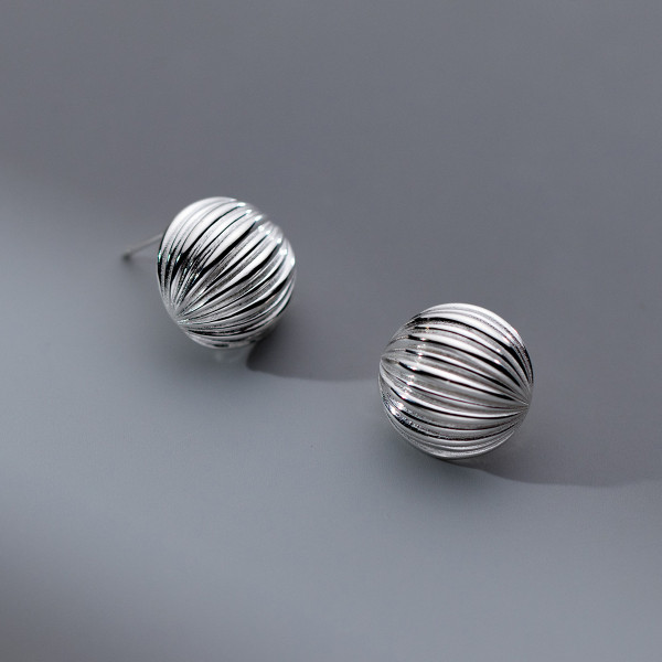 A41254 s925 sterling silver elegant bar stud earrings