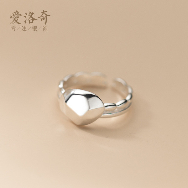 A32096 s925 sterling silver chic unique irregular ring