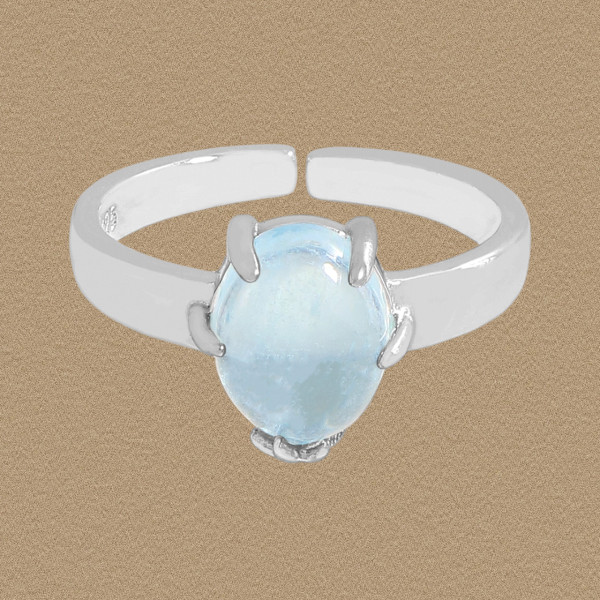 A44654 natural sterling silver s925 ring