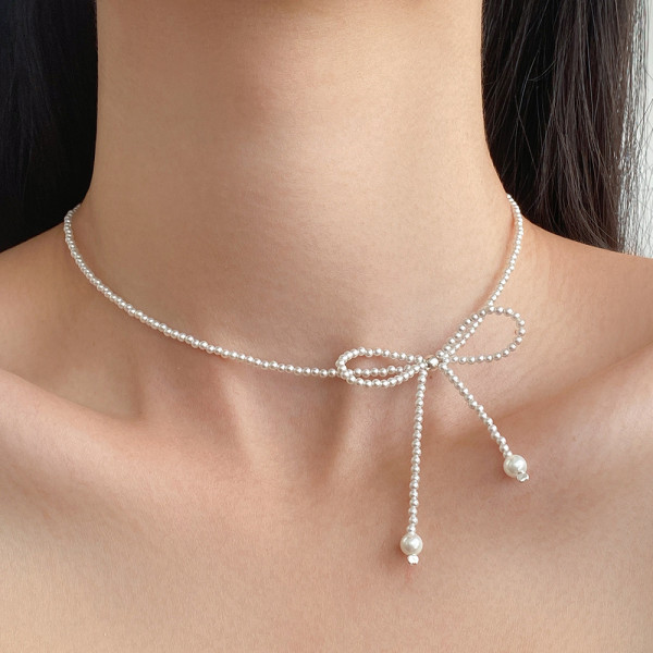 A43506 s925 sterling silver trendy sweet unique butterfly necklace