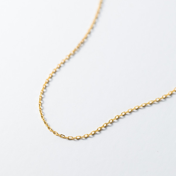 A40776 s925 sterling silver simple elegant necklace