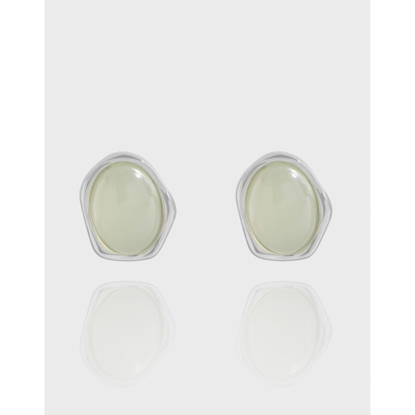 A43292 design simple crystal stud sterling silver s925 earrings