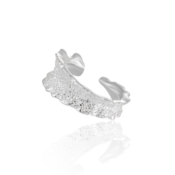 A43361 wide s925 sterling silver unique elegant design ring
