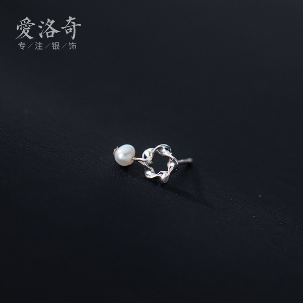 A33145 s925 sterling silver trendy pearl earrings