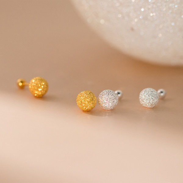 A43152 s925 sterling silver starts ball stud fashion earrings