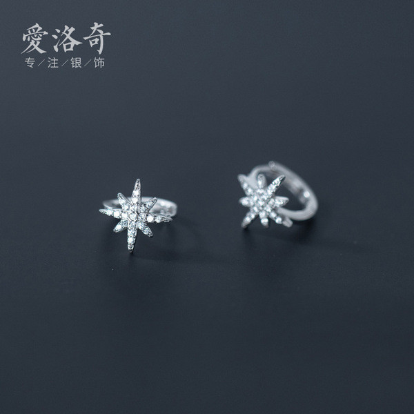 A32310 s925 sterling silver unique sweet cute chic sparklin earrings