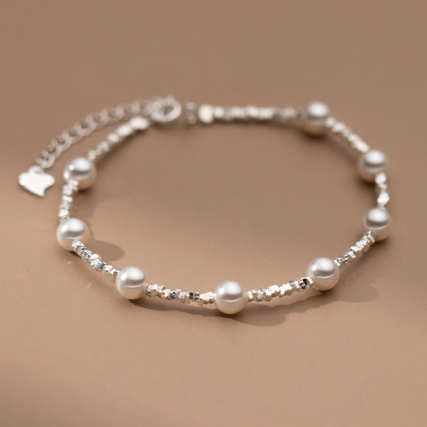 A40919 s925 sterling silver charm bracelet