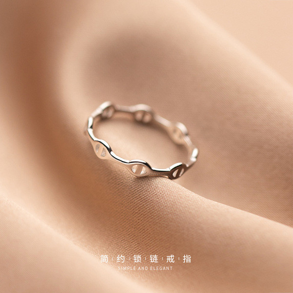 A32167 s925 sterling silver fashion hollowed ring
