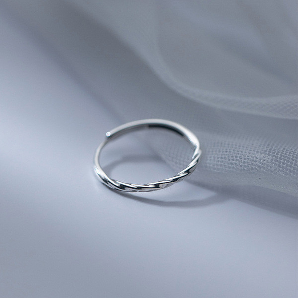 A33553 s925 sterling silver vintage thai silver simple fashion ring
