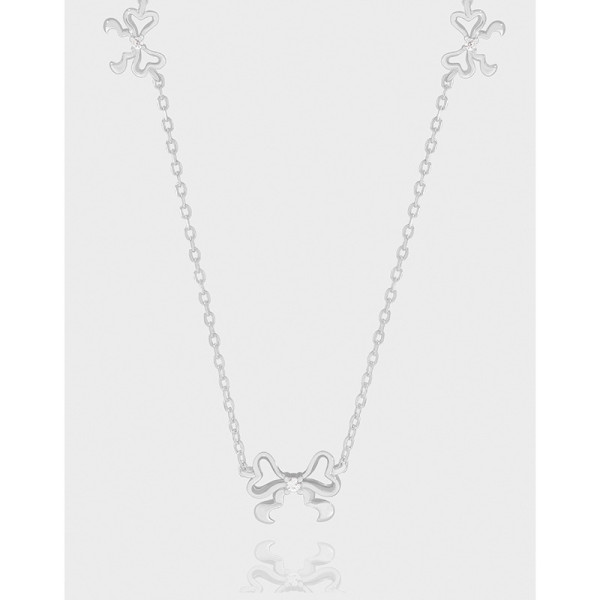 A42813 design butterfly sterling silver s925 necklace