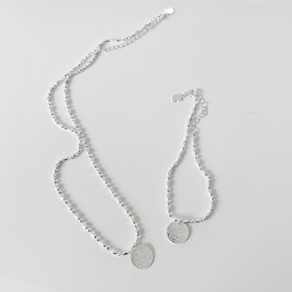 A32881 925 sterling silver short necklace