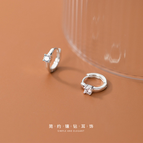 A32352 s925 sterling silver rhinestone rhinestone trendy chic sweet earrings