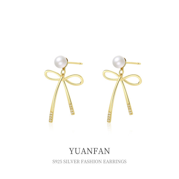 A37800 sterling silver elegant butterfly stud unique earrings