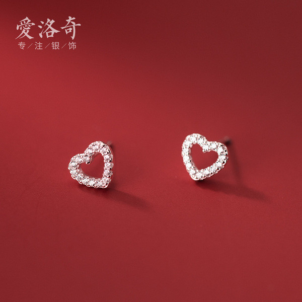 A32241 s925 sterling silver sweet cute earrings