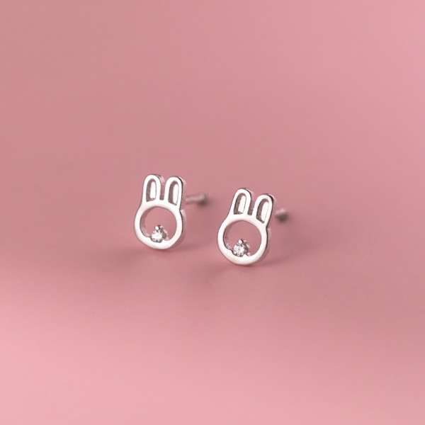 A35491 s925 sterling silver cute sweet rhinestone rhinestone small earrings