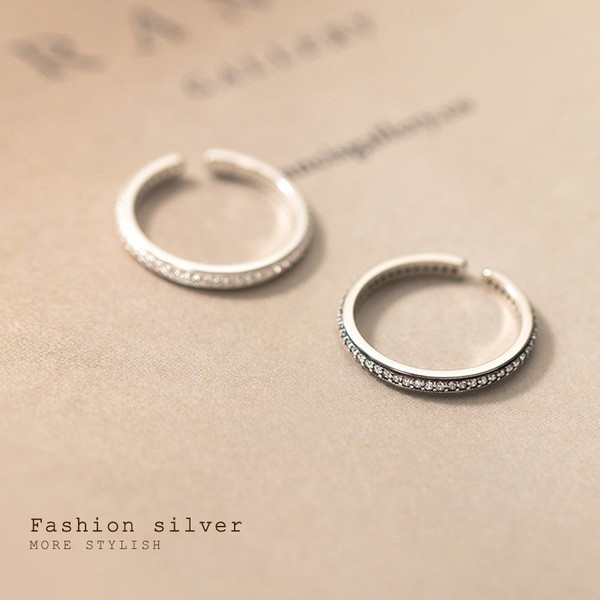 A32134 s925 sterling silver simulateddiamondring