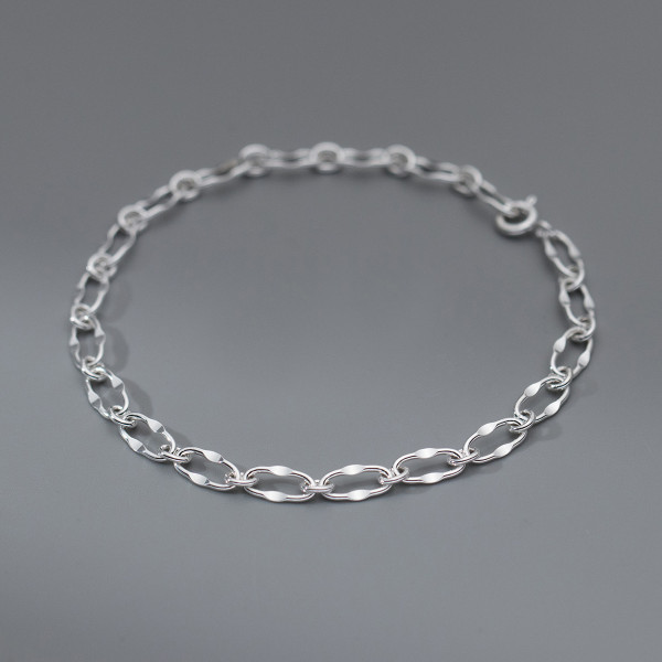 A41048 s925 sterling silver hollowed charm elegant bracelet