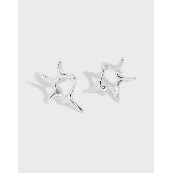 A33962 design minimalist irregular qualitys925 sterling silver earrings