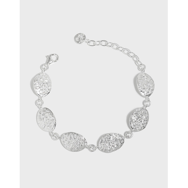 A34309 design minimalist leaf qualitys925 sterling silver bracelet