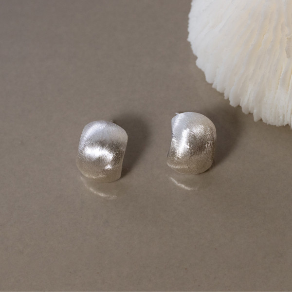 A38997 s925 sterling silver stud simple earrings