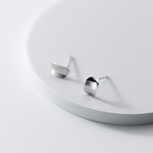 A35956 s925 sterling silver simple cute teardrop earrings