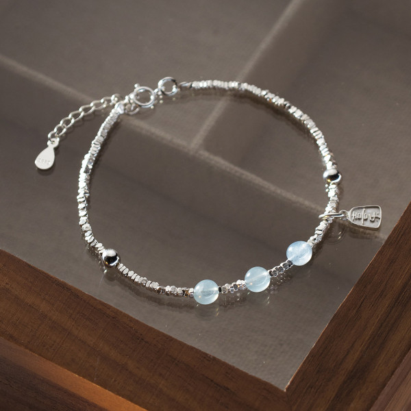 A39671 s925 sterling silver trendy charm elegant bracelet