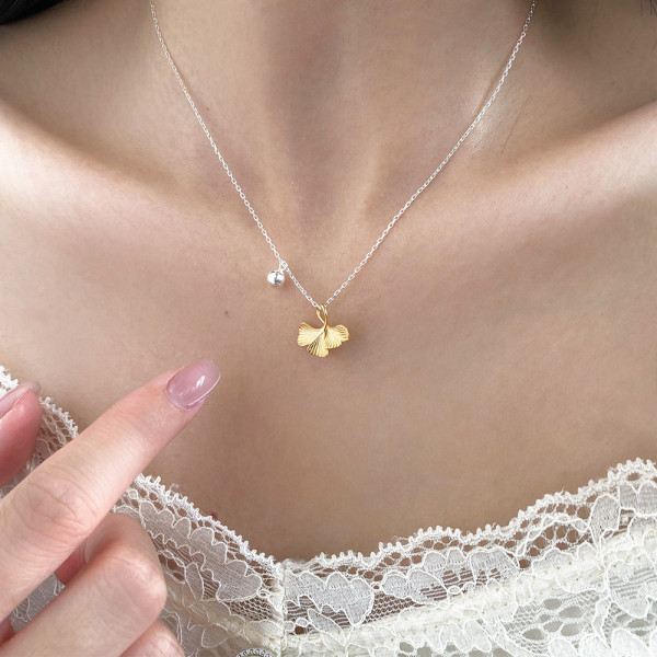 A46367 s925 silver sweet bar stripe necklace
