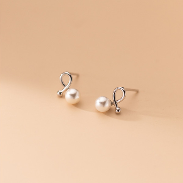 A35834 s925 sterling silver bar earrings
