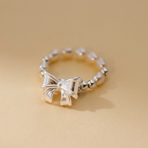 A43523 s925 sterling silver trendy sweet unique cute butterfly ring