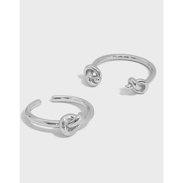 A31848 minimalist rope twist quality s925 sterling silver adjustable ring