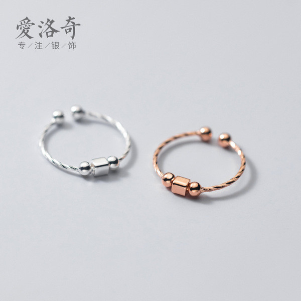 A32166 s925 sterling silver fashion square ring